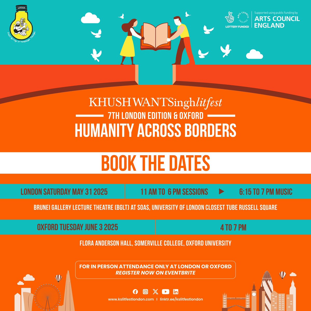 In an era marked by deepening global conflicts, widespread displacement, and a rapidly changing climate, the  Khushwant Singh Literary Festival London will explore the theme "Humanity Across Borders", focusing on the struggles, resilience, and stories that unite us all