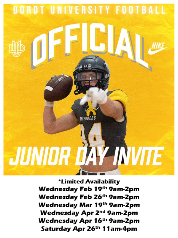 Can’t wait to see what <a href="/DordtFB/">Dordt Football</a> is about on April 16th!
