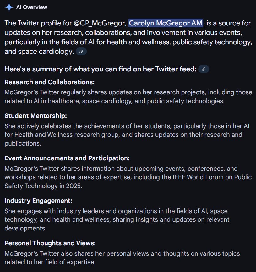 Carolyn McGregor AM tweet media