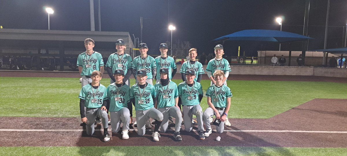 derrickwilde's tweet image. Great job @ProdigyBasebal 14U Teal on their opening weekend! Went 4-1 ended up in 2nd place. Solid defense and pitching all weekend, looking forward to the rest of the season! @OwenWilde3510