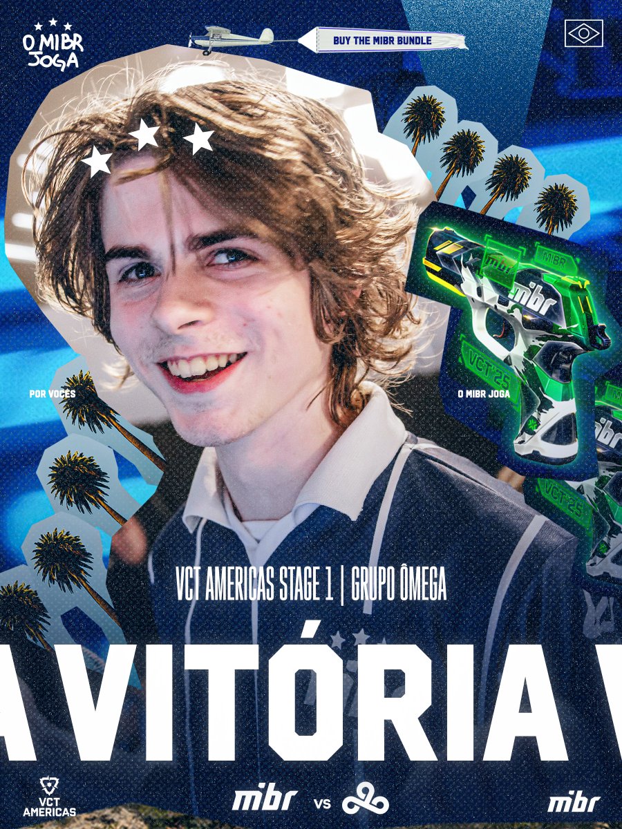 MIBR's tweet image. ⌇⌇ 𝐕𝐂𝐓 𝐀𝐌𝐄𝐑𝐈𝐂𝐀𝐒: 𝐒𝐓𝐀𝐆𝐄 1🌴

Tudo normal.