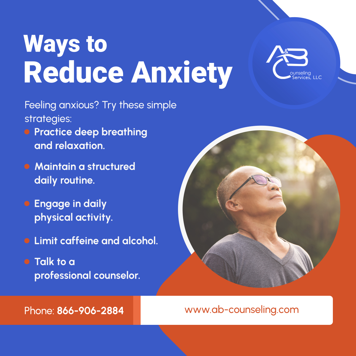 aandbcsvcs's tweet photo. Anxiety is manageable with the right tools. Try these strategies and seek support when needed! 

#CounselingForSeniors #FortLauderdaleFL #MentalHealthTips https://t.co/FkSzTem9xj