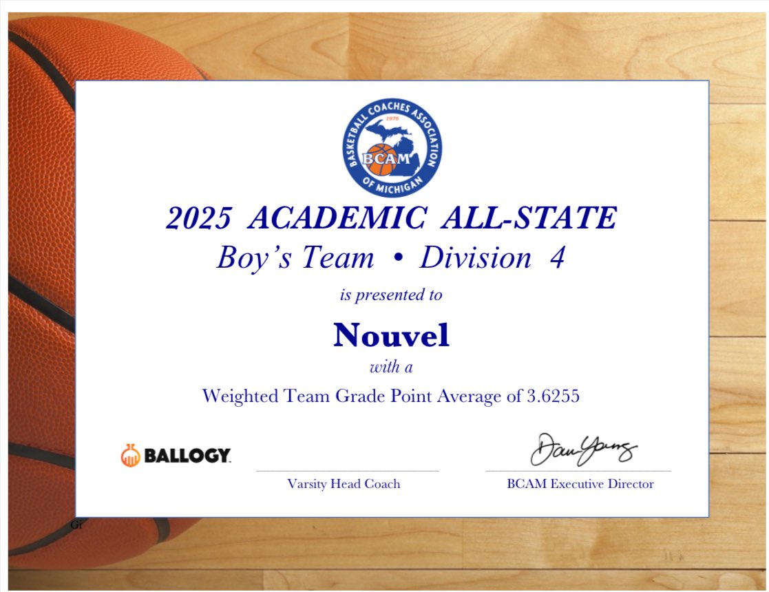 Congrats to our team for being named Academic All-State for the 10th straight year!