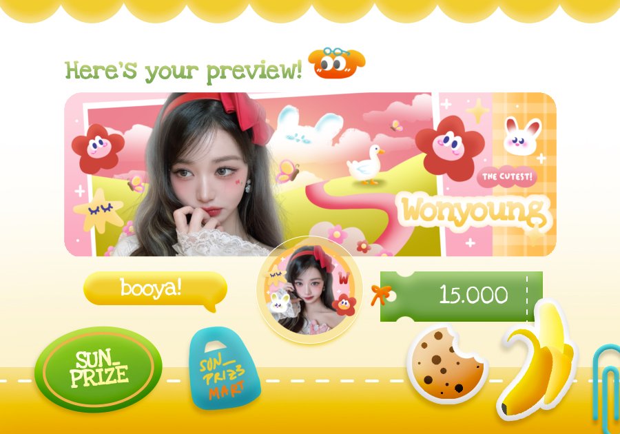 Help retweet? Thank you!

Halooo, aku punya layout ready stock Gummy dan Booya! Harga tertera di preview sudah termasuk retext ya! Buat yang berminat bisa DM 

Chara : Wonyoung update, Giselle red hair, ningning.

#zonauang #zonaba
