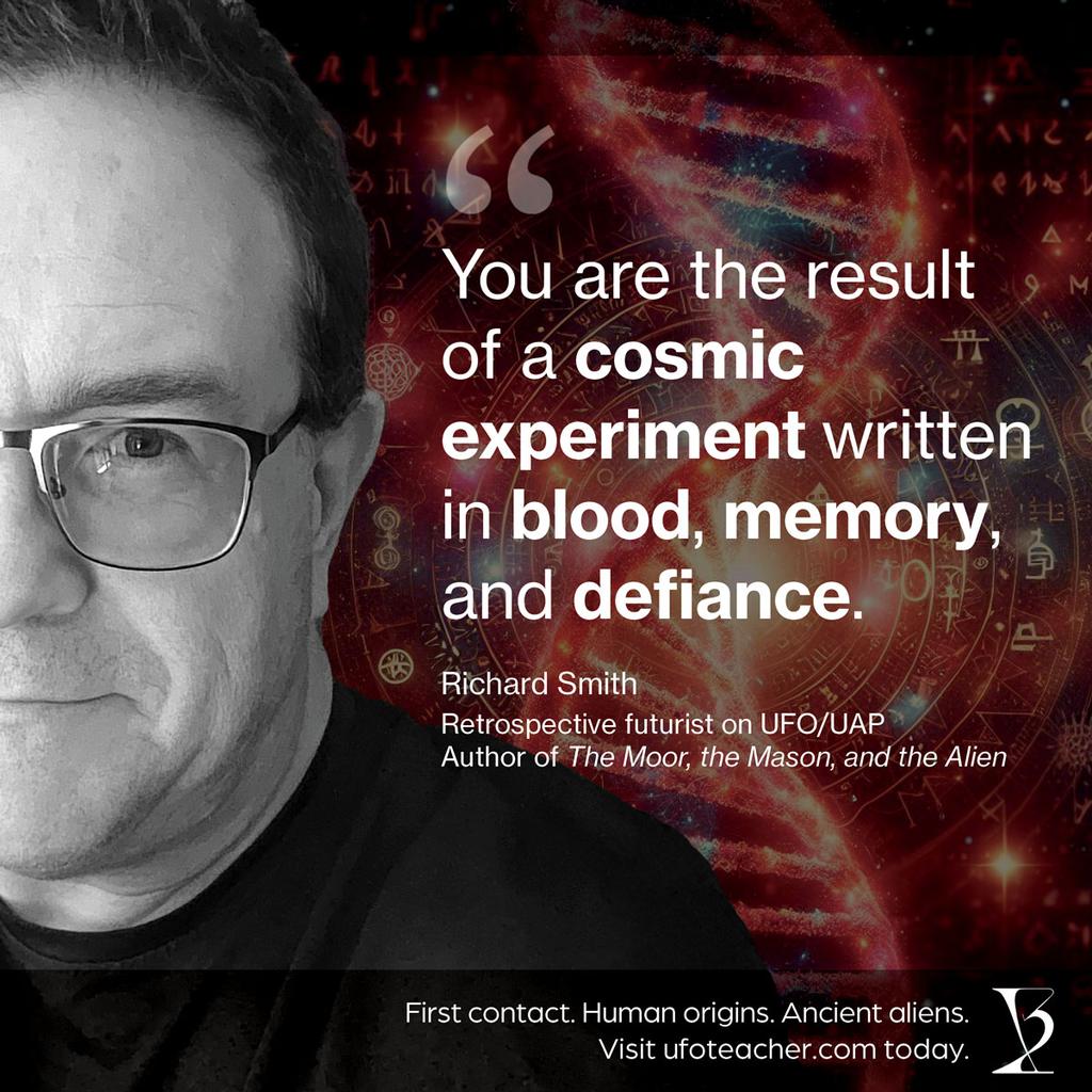 ufoteacher's tweet image. “You are the result of a cosmic experiment written in blood, memory, and defiance.” Visit ufoteacher.com/books today. 
#AwakenTheBloodline #CosmicAncestry #DecodeTheSymbols @livela1164 @SandiaWisdom