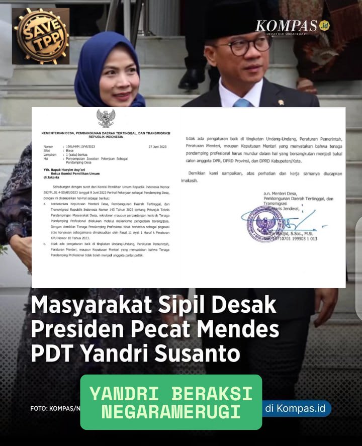 mimi_chimmy's tweet photo. Banyak bukti yg mengarah kepada Mendes sang pejabat cawe-cawe.
Segera pecat. https://t.co/JcVK2i1kbA