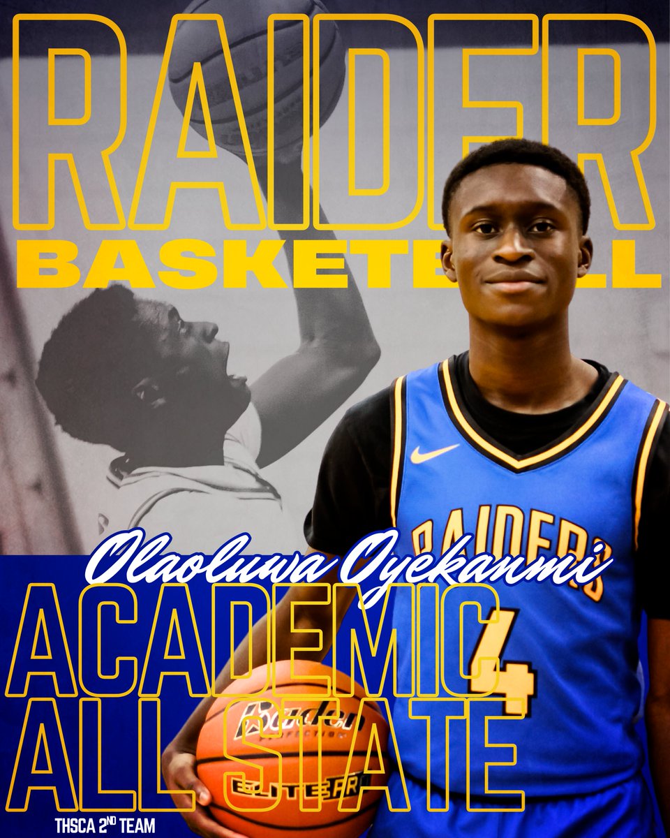 shsraiderhoops's tweet image. Congratulations to @LaoluOyekanmi3 for being named
@THSCAcoaches 2nd Team Academic All-State!👏📷@SunnyvaleISD @SVRaiderBooster
@RaiderBuilt @Sunnyvale_HS