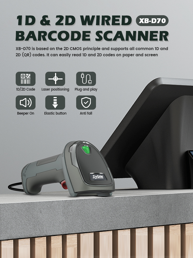 syblekaracai's tweet image. Syble new arrival XB-D70, 2D wired handheld barcode scanner
1. Aesthetically  appearance design
 2.Excellent anti-drop performance
3.Trigger life over 10 million times
4.Laser positioning
#Syblebarcodescanner
#syble
#barcodescanner
#handheldbarcode
#2dbarcodescanner
#wired