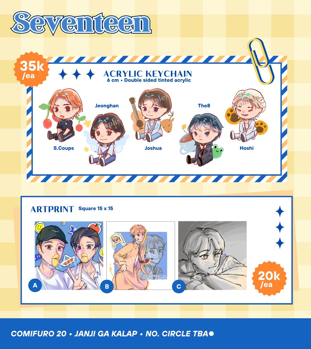 raruriaa's tweet photo. shares appreciated! :D
[Janji Ga Kalap - Aru's Catalogue]

PO for CFXX is now OPEN! Link in bio &amp; reply✨

📅 PO: 6-10 April (21.00 WIB)
⭐Fandoms : Project Sekai, LOONA (Chuu, ARTMS), SEVENTEEN

#CFXX #CF20 #comifuro20 #CFXXcatalogue #CF20catalogue #prsk  #svt https://t.co/EXNSJ732kI
