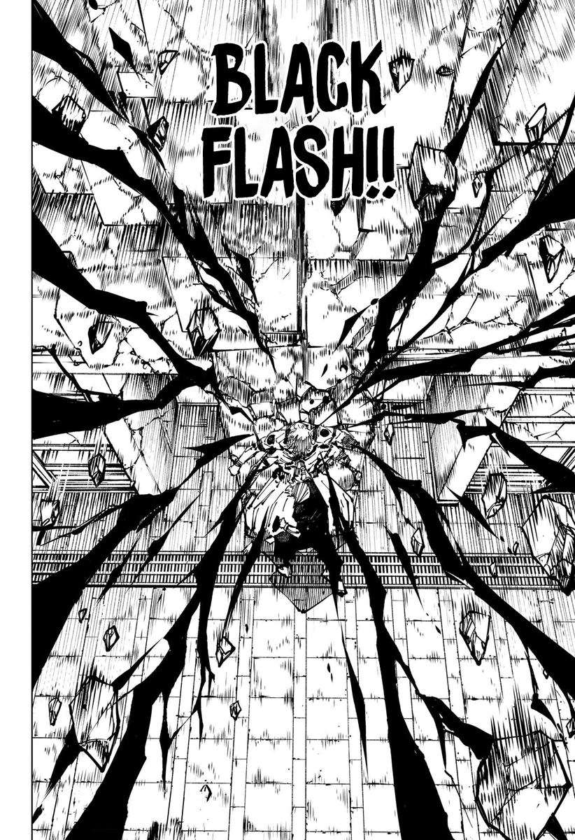 Go_Jover's tweet photo. 1 Year Ago, Today #JujutsuKaisen 
Itadori Yuji awakened by unleashing his first of seven consecutive Black Flashes against Sukuna https://t.co/7EUH8OMLFL
