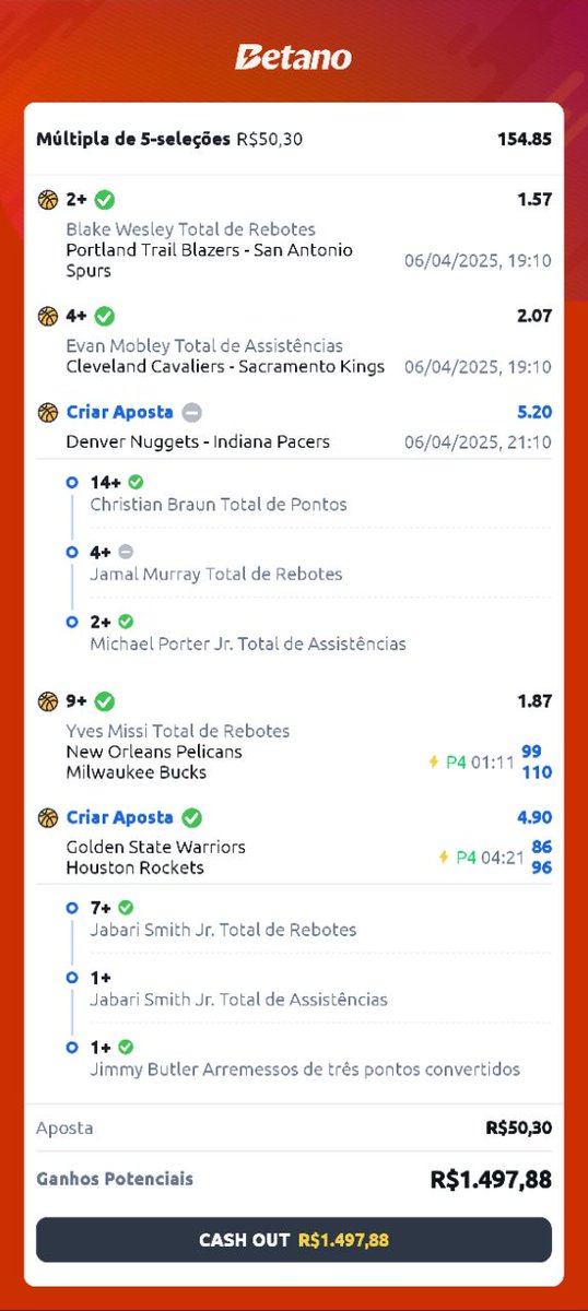 AlmiranteBets's tweet photo. ODD 154.85 GREENADA!
Mas aí a Betano foi lá e... anulou uma parte inteira da aposta.
A ODD virou 29.77.
E a gente teve que se contentar com esse "Green Nutella".
Mas tá aí a prova: não é sorte, é método!
E pra completar, ainda veio a ODD 28 também! https://t.co/tr0NaAWuEi