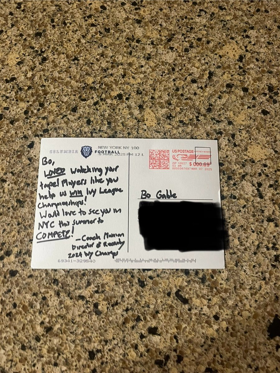 Thank you for the letter! <a href="/CoachManion_/">Joe Manion</a>  <a href="/CUFBrecruiting/">Columbia Football Recruiting</a>