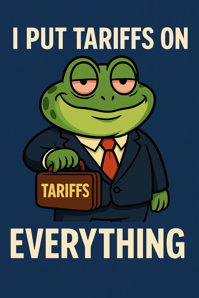 TheTariffToad's tweet photo. First they tax the penguins, now they're coming for the frogs.

Tariff Toad says: If we're getting taxed, might as well make it worth it.

$CROAK dropping soon. 🐸💰

#CROAK #TariffToad #PenguinTariffs #MemeEconomics #Solana #PumpFun https://t.co/vg7Zg7QZry