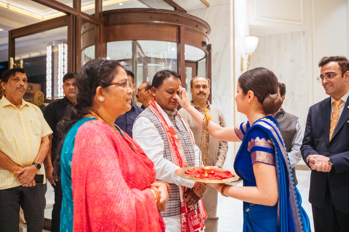 Invest Odisha (@investinodisha) on Twitter photo Team Odisha welcomed Hon’ble <a href="/CMO_Odisha/">CMO Odisha</a> Shri <a href="/MohanMOdisha/">Mohan Charan Majhi</a> at Taj Palace, New Delhi, for the Odisha Investors’ Meet.
#InvestInOdisha #InvestInFuture #SamrudhOdisha Team Odisha welcomed Hon’ble <a href="/CMO_Odisha/">CMO Odisha</a> Shri <a href="/MohanMOdisha/">Mohan Charan Majhi</a> at Taj Palace, New Delhi, for the Odisha Investors’ Meet.
#InvestInOdisha #InvestInFuture #SamrudhOdisha