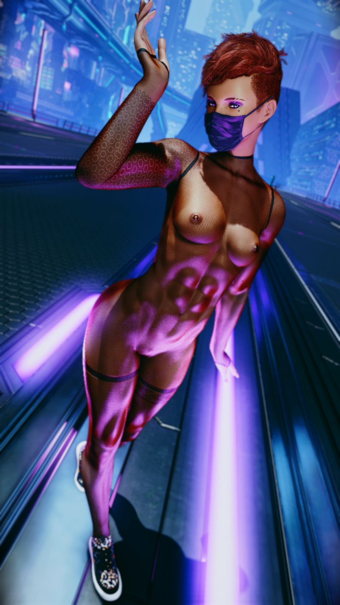EmelineDotPNG's tweet photo. I guess there was a trend of women in nylons, as if I ever needed an excuse.

Mask: Face mask, red
Shoes: Training sneakers, hanzo https://t.co/YBiGfKRIER