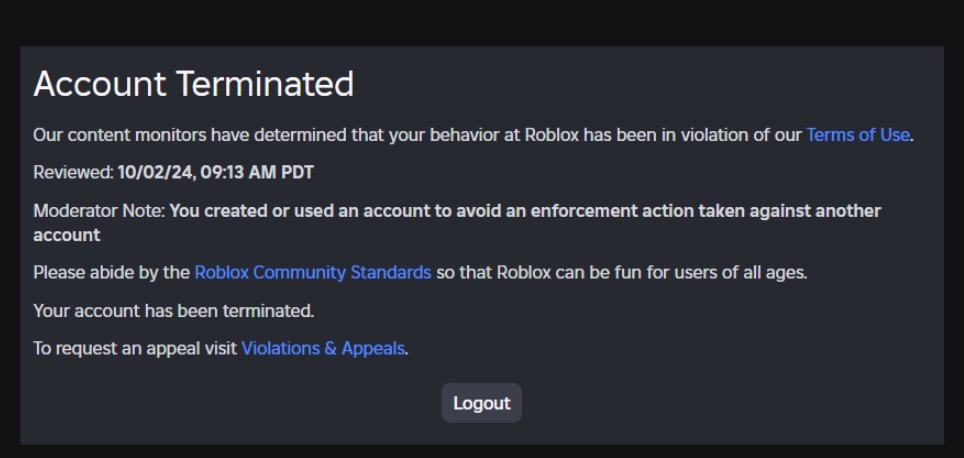 Roblox Account Un-Termer tweet media