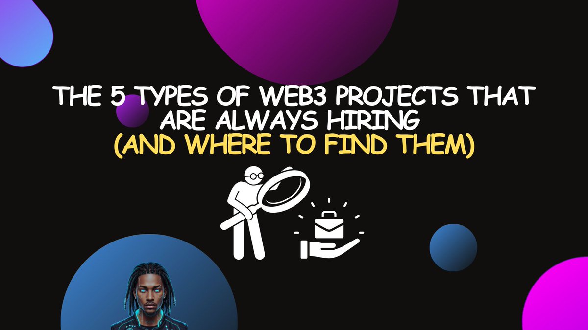 I was refreshing crypto job boards 10 times a day, and filling countless ambassador programs

No replies.
No gigs.
Just vibes and rejection.

Then I discovered a secret:
The best Web3 jobs?
They’re NEVER posted publicly.
Here are 5 types of Web3 projects that are always hiring