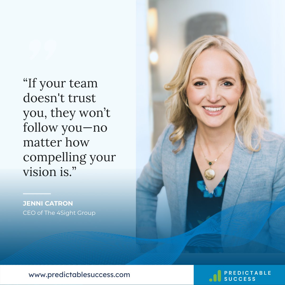 PredSuccess's tweet image. Culture isn’t just HR’s job - it’s a leadership responsibility.
In this new conversation, I speak with @JenniCatron -one of the clearest voices on leadership and culture.

We cover:

• Why culture drives growth
• How to fix team misalignment

🎧 Listen: predictablesuccess.com/jenni-catron-o…