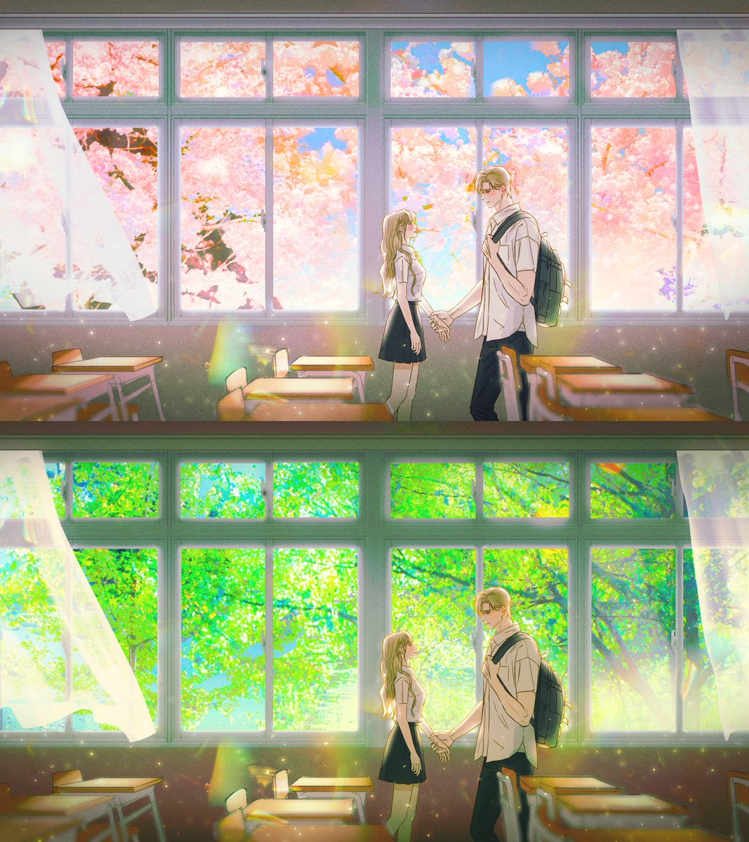 #커미션 #Commission
교실에서 2인 고정틀 커미션을 받습니다!
목표 작업량 달성 때마다 #rt 추첨 1분 페어 그려드려요!

posty.pe/5oub5l