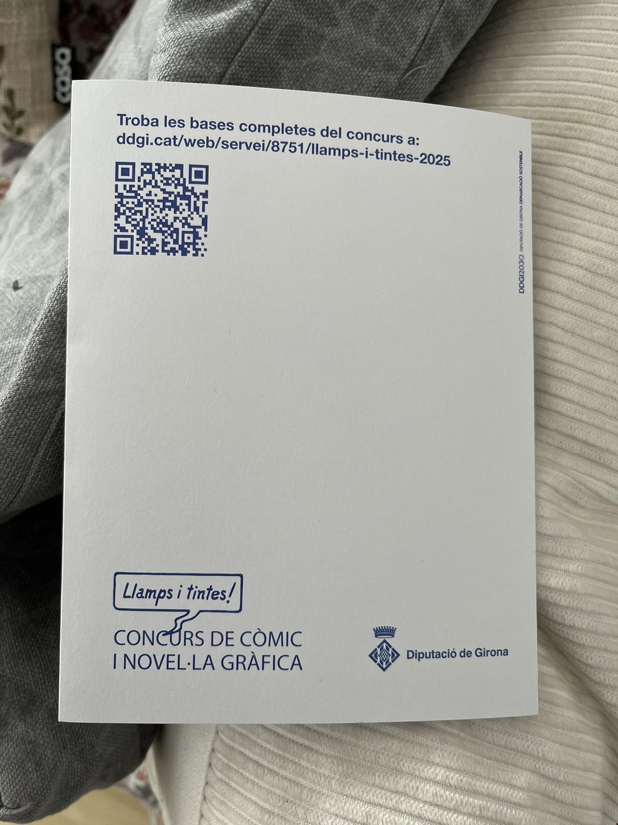 Sebastià Roig (@ensebastiaroig) on Twitter photo Fins al 12 de maig, podeu presentar el vostre projecte de novel·la gràfica al concurs Llamps i Tintes!, convocat per <a href="/DiputacioGirona/">Diputació de Girona</a> 🎸🎸🎸💬💬💬 Vinga! Fins al 12 de maig, podeu presentar el vostre projecte de novel·la gràfica al concurs Llamps i Tintes!, convocat per <a href="/DiputacioGirona/">Diputació de Girona</a> 🎸🎸🎸💬💬💬 Vinga!