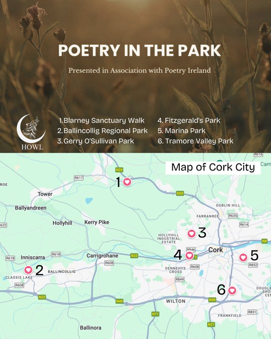 HOWL New Irish Writing (@howlwriting) on Twitter photo Liz Quirke's exquisite love poem, 'Halfway Home', as seen in Tramore Valley Park, Cork. Huge thanks to <a href="/poetryireland/">Poetry Ireland / Éigse Éireann</a> for supporting us with Poetry in the Park. Much gratitude to <a href="/corkcitylibrary/">Cork City Libraries</a> and <a href="/creativeirl/">Creative Ireland</a> 🩶 Liz Quirke's exquisite love poem, 'Halfway Home', as seen in Tramore Valley Park, Cork. Huge thanks to <a href="/poetryireland/">Poetry Ireland / Éigse Éireann</a> for supporting us with Poetry in the Park. Much gratitude to <a href="/corkcitylibrary/">Cork City Libraries</a> and <a href="/creativeirl/">Creative Ireland</a> 🩶