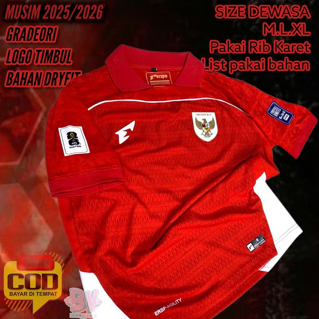 sibarakruntu's tweet photo. Cek Jersey Bola Timnas Indonesia Piala dunia dengan harga Rp119.328. Dapatkan di Shopee sekarang! https://t.co/mmQmjTmXvS https://t.co/wUPFWbSWDb
