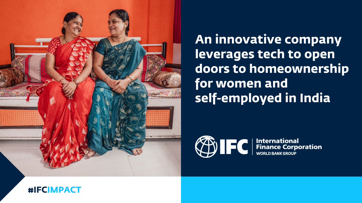 IFC South Asia (@ifc_southasia) on Twitter photo In India <a href="/vastuhfc/">Vastu Housing Finance</a> is making homeownership more accessible. 98% of their loans are made to women as borrowers or co-borrowers who often cannot secure loans due to lack of credit history. Read how IFC & <a href="/MultiplesPE/">Multiples Alternate Asset Management</a> are supporting them: wrld.bg/CZVx50Vvt5H In India <a href="/vastuhfc/">Vastu Housing Finance</a> is making homeownership more accessible. 98% of their loans are made to women as borrowers or co-borrowers who often cannot secure loans due to lack of credit history. Read how IFC & <a href="/MultiplesPE/">Multiples Alternate Asset Management</a> are supporting them: wrld.bg/CZVx50Vvt5H