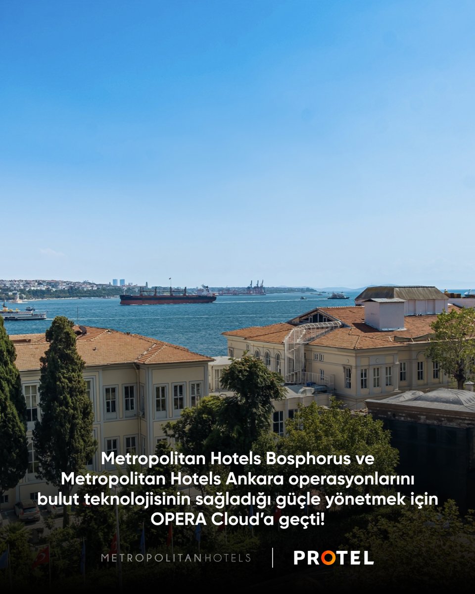 protelturkiye's tweet image. Metropolitan Hotels Bosphorus ve Metropolitan Hotels Ankara, operasyonlarını OPERA Cloud’a taşıdı. Artık OPERA Cloud’un kendilerine sunduğu hız, esneklik ve verimlilik avantajlarıyla süreçlerini daha hızlı ve kesintisiz şekilde yönetecekler! #OPERACloud #LiderMarkalarınTercihi