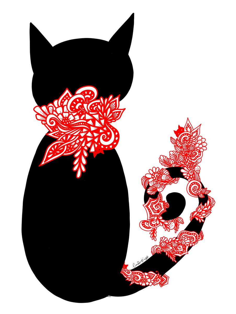benitangle_art's tweet photo. ■20250407 黒猫ぐるぐる■ 

#CAT 
#きゃっと
#キャット
#猫
#ねこ 
#ぐるぐる 

#uniballsigno 
#銀黒 #BlackandSilver  
#benitangle #べにたんぐる #紅縺 #線画 #lineart #ゼンタングル #zentanlge https://t.co/zCo9KxQLCG