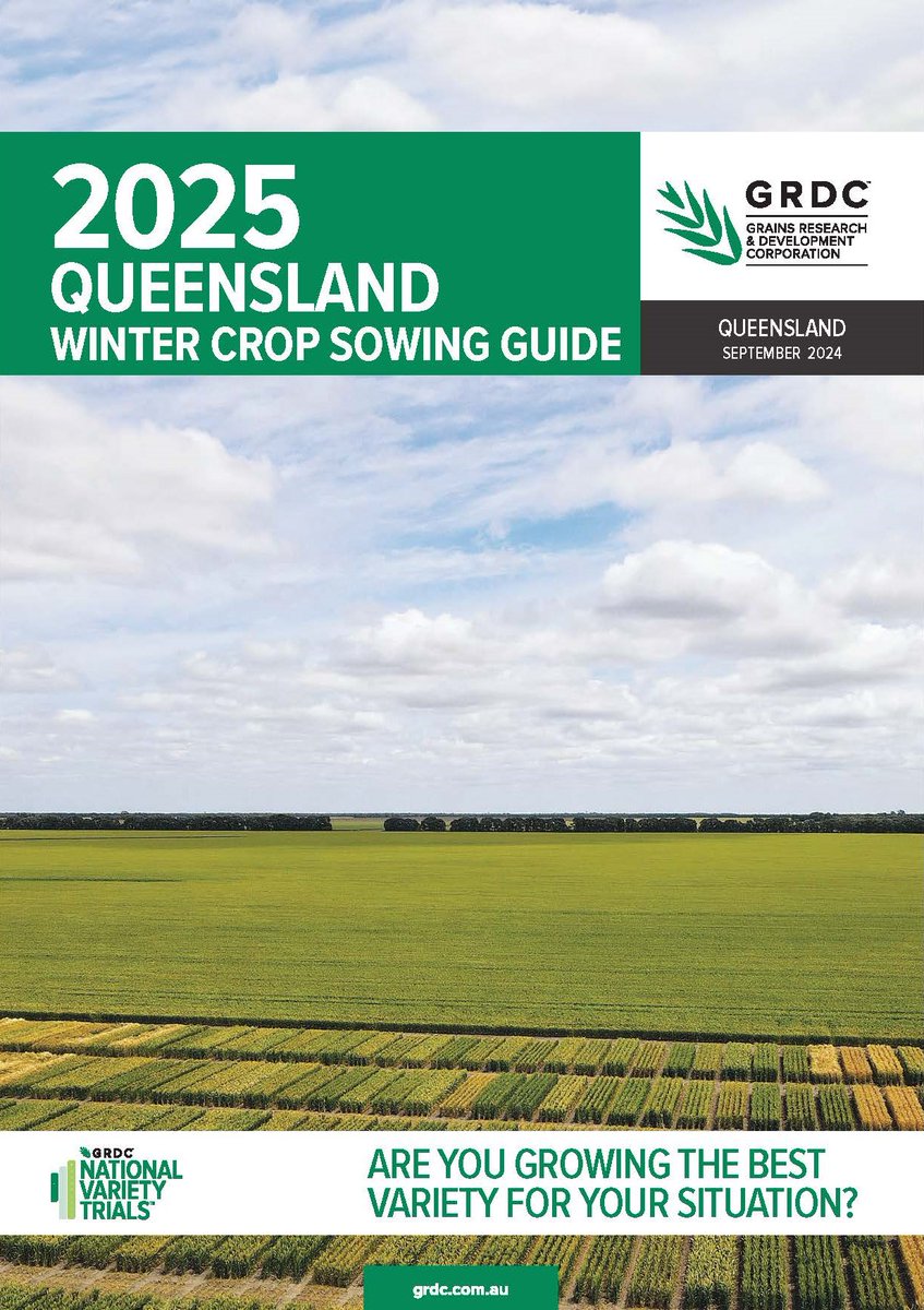 GRDC National Variety Trials (NVT) (@grdc_nvt) on Twitter photo NSW DPI's 2025 Winter Crop Variety Sowing Guide is now available 🌾
Get the latest insights & recommendations this season:
📘 NSW Winter Crop Variety Sowing Guide: bit.ly/3XMOJH4
📕 QLD Winter Crop Variety Sowing Guide: bit.ly/3XpKLDs
<a href="/NSW_AGRONOMY/">NSW Agronomy</a> NSW DPI's 2025 Winter Crop Variety Sowing Guide is now available 🌾
Get the latest insights & recommendations this season:
📘 NSW Winter Crop Variety Sowing Guide: bit.ly/3XMOJH4
📕 QLD Winter Crop Variety Sowing Guide: bit.ly/3XpKLDs
<a href="/NSW_AGRONOMY/">NSW Agronomy</a>