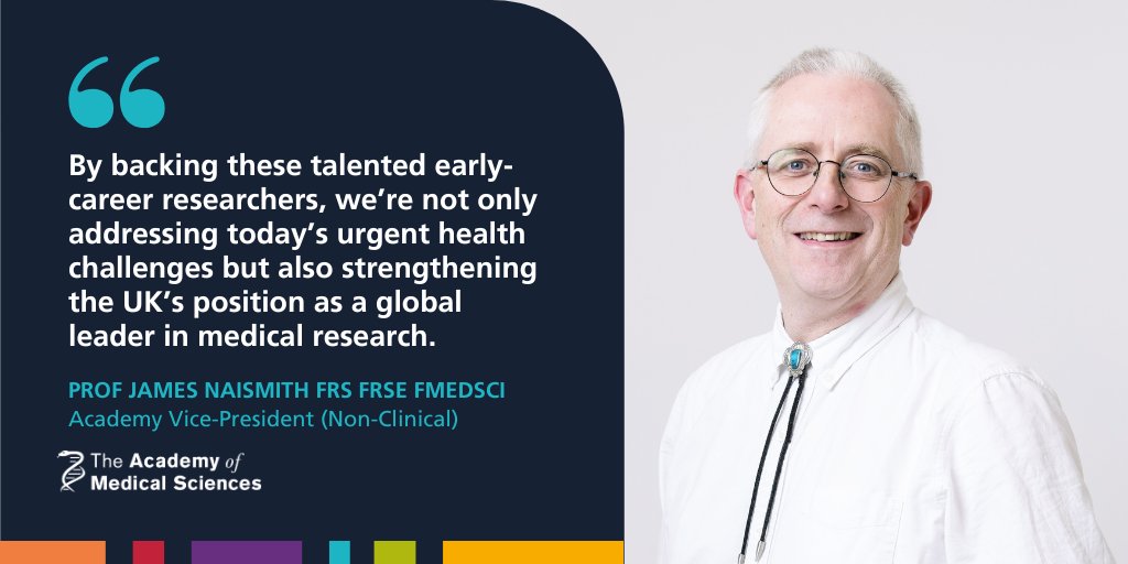 acmedsci's tweet image. Over the past 10 years, our #Springboard25 programme has invested £44m to support emerging research leaders 💡

Through funding, mentoring and career development, we&apos;re proud to support innovators in health and medical science 🚀

As our VP (Non-Clinical), @JHNaismith, says: