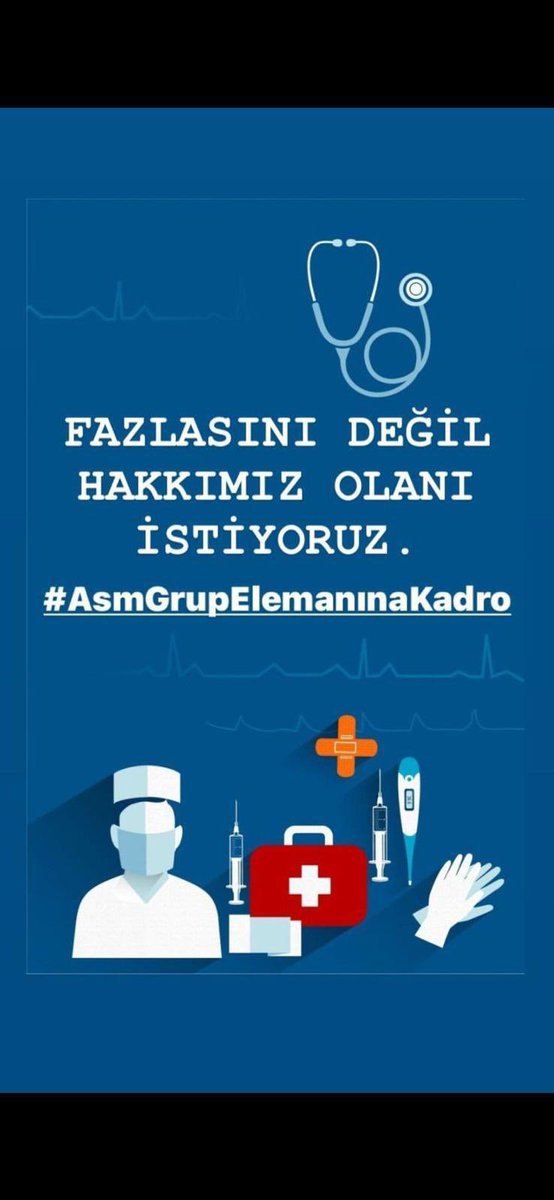 Eleman değil diplomalı sağlıkçı

#İşverenBakanlıktır