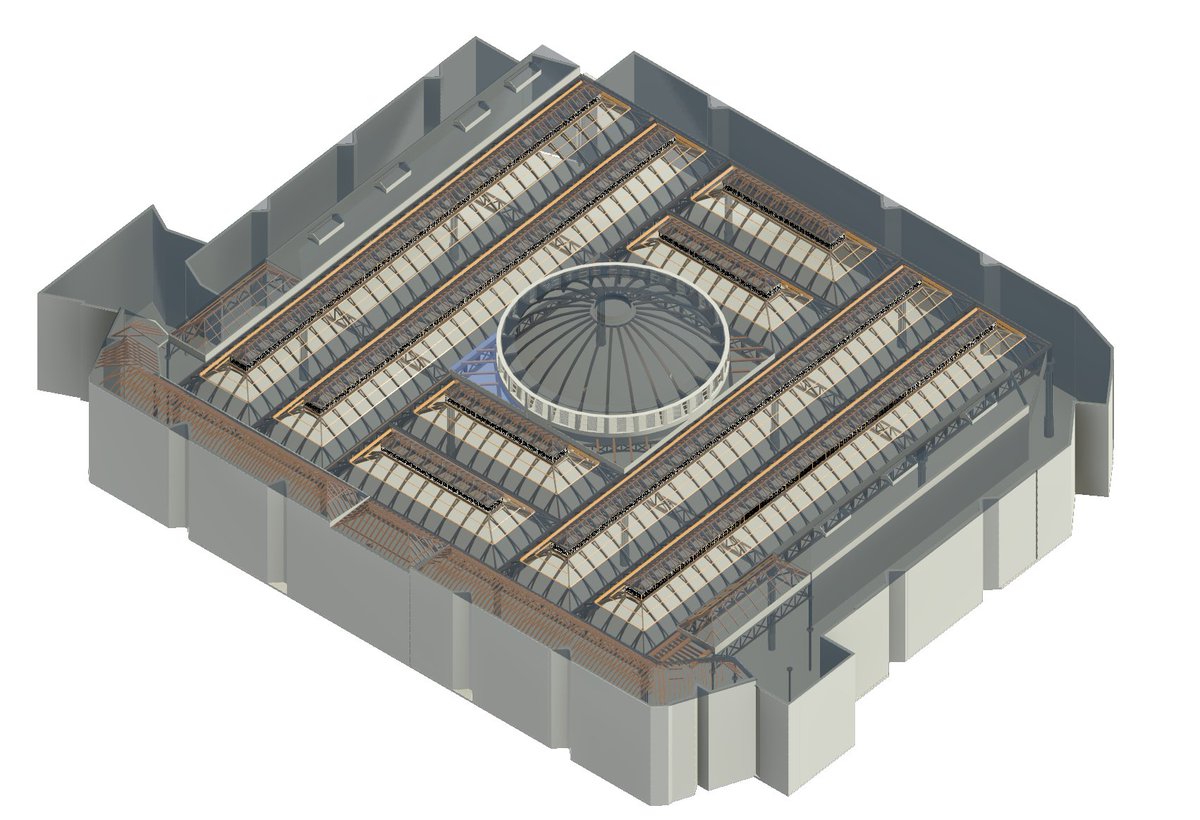 Smithfield Market-We’re proud to look back where we supported their transformation and provided a 3D laser scan and Revit model of the Victorian glass roof structure designed by Sir Horace Jones in the 12th century. #PointSCAN #smithfieldmarket #3DScanning  #HistoricBuildings