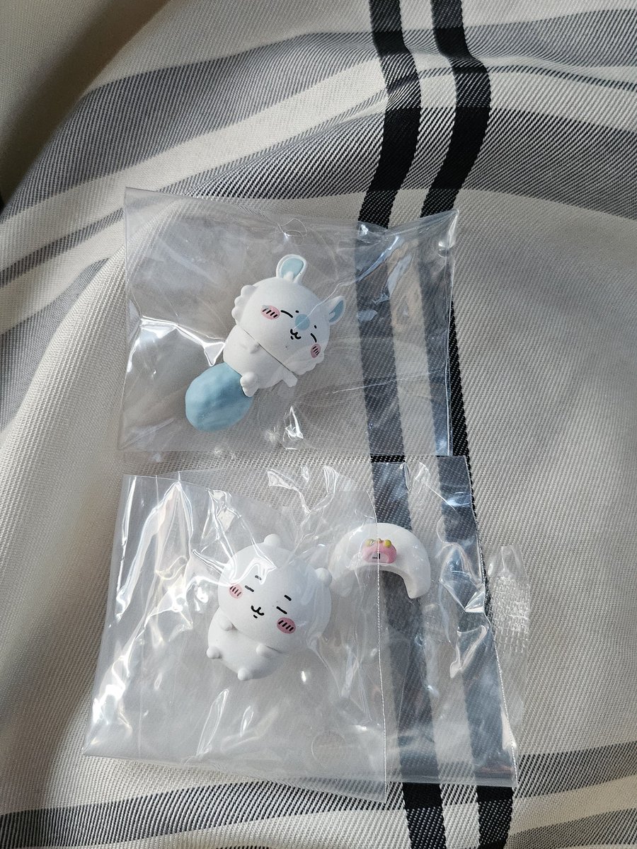 saba_wo_misoni's tweet photo. 【交換】ちいかわ スヤスヤ マスコット 2

譲、モモンガ、ちいかわ
求、うさぎ、ハチワレ

※モモンガはうさぎとのみ
※FF外は特定記録郵便を対応可能な方 https://t.co/LjMgQMwVZ4