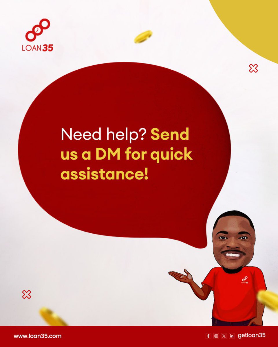 getloan35's tweet photo. Getting a loan has never been easier! Just follow these simple steps and apply today.

Need assistance? Our DMs are open!

#Loan35 
#EasyLoans 
#FinancialFreedom
#loaninLagos
 #Happynewweek https://t.co/qSaODTanKu