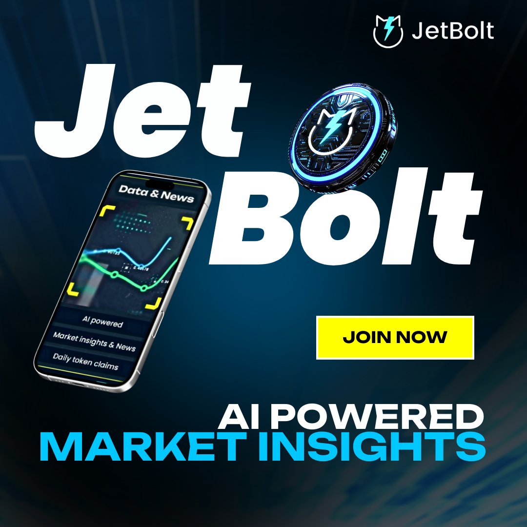 With JetBolt AI Insights, you can: 🧠 Track top coins 🔔 Get crypto news  updates 📊 Analyze crypto market sentiment 👉 https://t.co/DoUZvKoGoo  #AICrypto #Blockchain #JetBolt #Crypto #CryptoNews #Web3 #Cryptocurrency