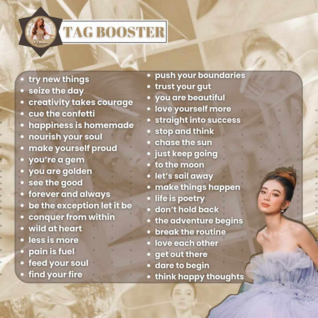 Tag booster number five! One thousand replies!

Hello, Slayers! Please engage with our tagline! 

Reply • Retweet • Quote Retweet • Engage

DEARFACE GLOW FYANG