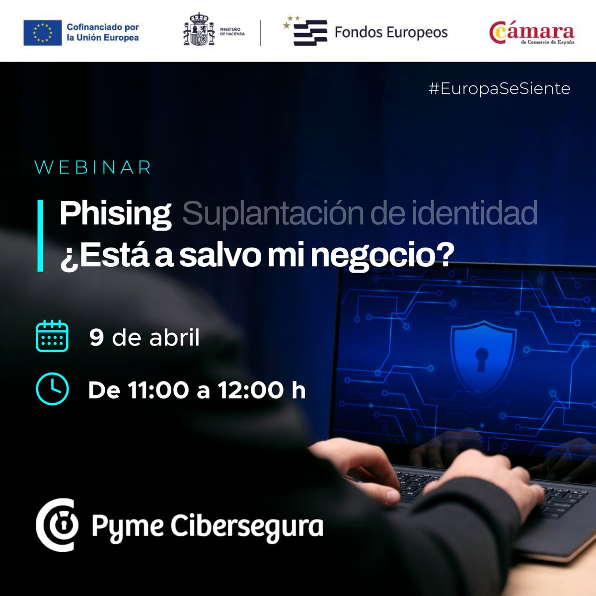 💻 ¿Sabes que más del 90% de los #ciberataques a las #empresas se originan por la técnica de #phishing? 🔒

👉¡Participa en este #webinar y aprende a identificar y prevenir ataques de #phishing que pueden comprometer la seguridad de tu #empresa🔐!

✅Inscríbete y mejora la