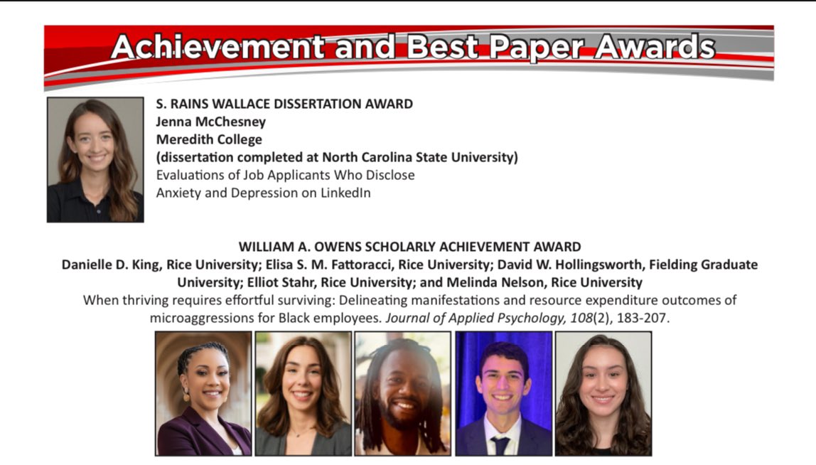 Thank you <a href="/SIOPtweets/">SIOP</a> for this scholarly impact award for our work on microaggressions. And thank you Quinetta Roberson for being a sponsor as well as a mentor and role model!