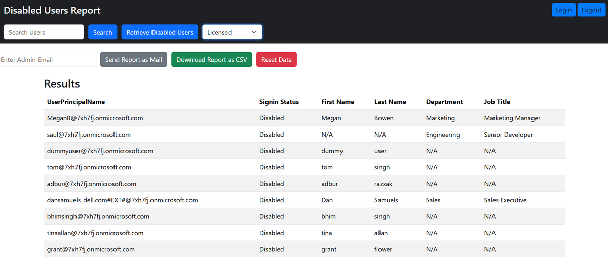 m365corner's tweet image. 🛑 Sign-in blocked ≠ off your radar.

⚙️ Our Disabled Users Tool shows you every blocked account in your M365 tenant — with filters, export, and email built-in.

📋 One tool. No guesswork.

👉 m365corner.com/m365-free-tool…

#M365Admin #ITTools #MicrosoftGraph