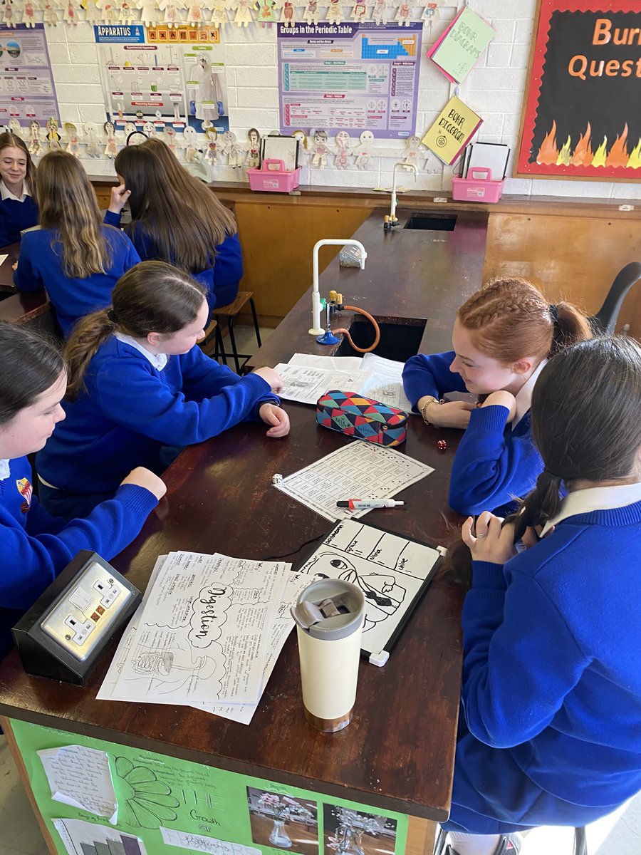 StMarysNenagh's tweet image. Our first years are brushing up on the digestive system with the Roll It Recap game — turning facts into fun and learning into a challenge. Let the good times (and dice) roll!

#DigestiveSystem #FirstYearRevision #RollItRecap #LearningThroughPlay