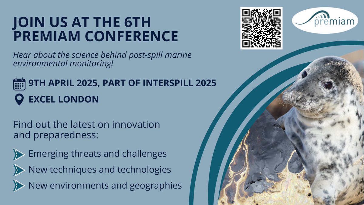 Cefas (@cefasgovuk) on Twitter photo Last chance to register! 📢 bit.ly/4ir3Q1a
Premiam is a cross-governmental and industry initiative that aims to enhance impact assessment processes and apply robust scientific principles to post-spill monitoring. Join us at the 6th Premiam Conference <a href="/InterspillEvent/">Interspill</a> Last chance to register! 📢 bit.ly/4ir3Q1a
Premiam is a cross-governmental and industry initiative that aims to enhance impact assessment processes and apply robust scientific principles to post-spill monitoring. Join us at the 6th Premiam Conference <a href="/InterspillEvent/">Interspill</a>