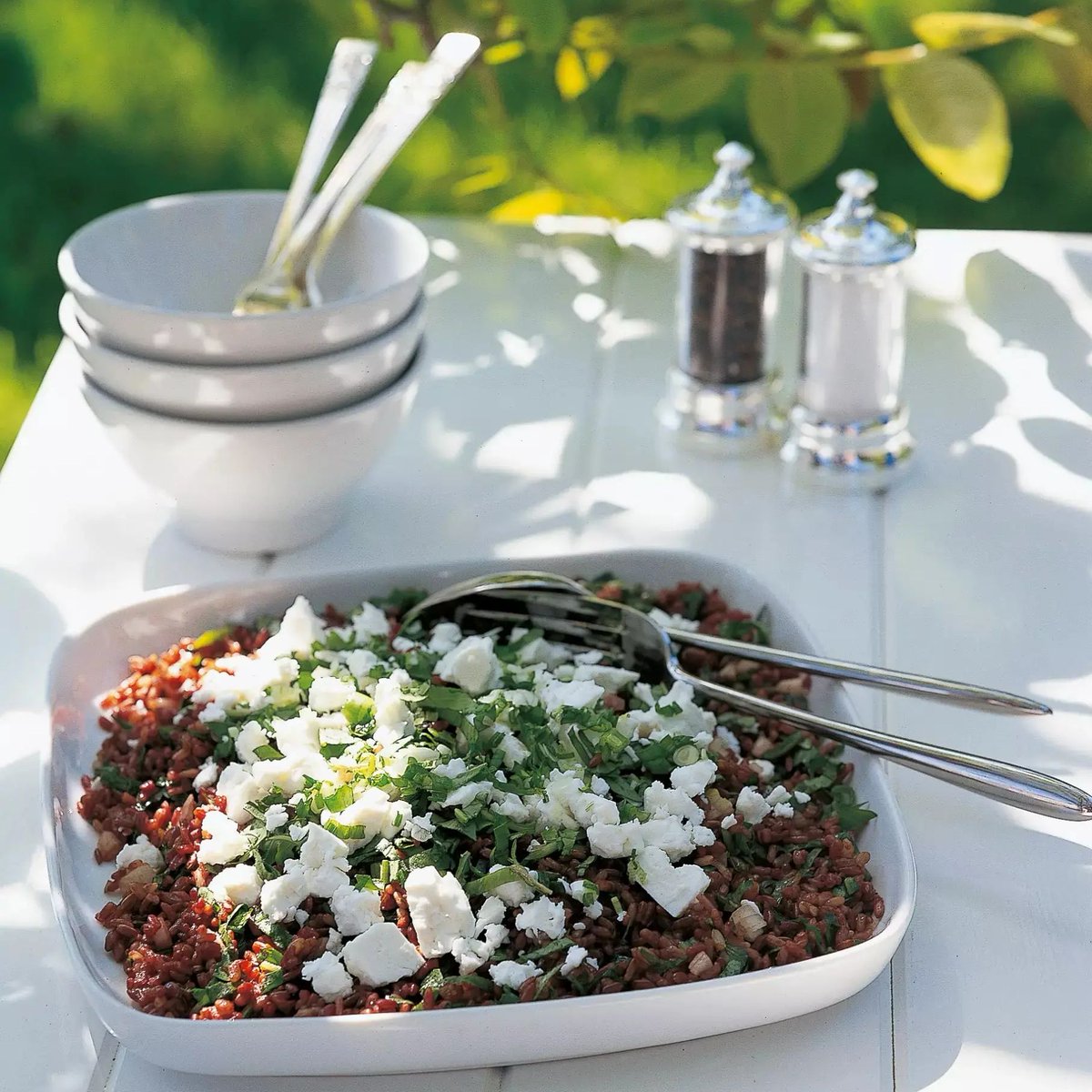 DeliaOnline's tweet image. Recipe of the Day: Camargue Red Rice Salad with Feta Cheese. Start your week with this lovely salad, perfect for eating outdoors on a warm sunny day. 

Get the recipe here: l8r.it/E8Md

#recipeoftheday #cheeselover #saladrecipe #ricesalad #feta