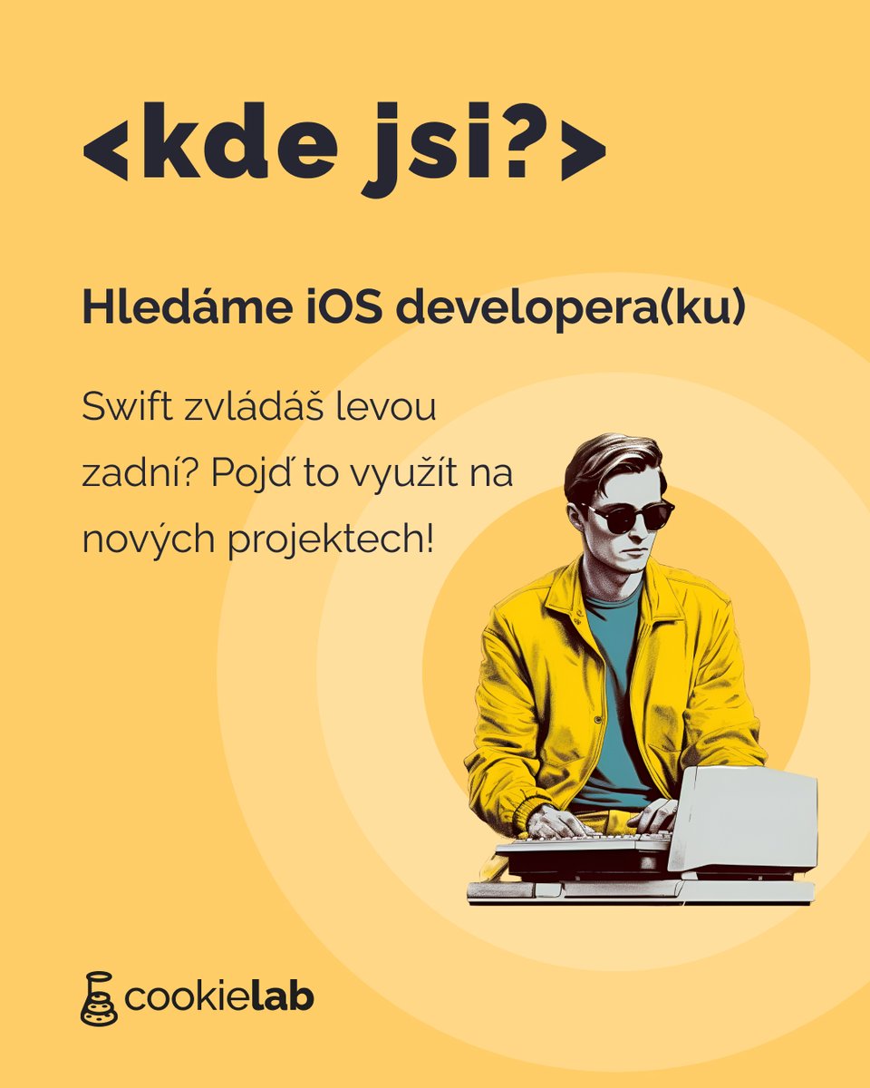 👋 Jsi mediorní/seniorní developer/ka mobilních aplikací a hledáš nové působiště? V Cookielabu teď přesně někoho takového hledáme. Víc na 👉 bit.ly/4csav9m

#hiring #iOS #Developers