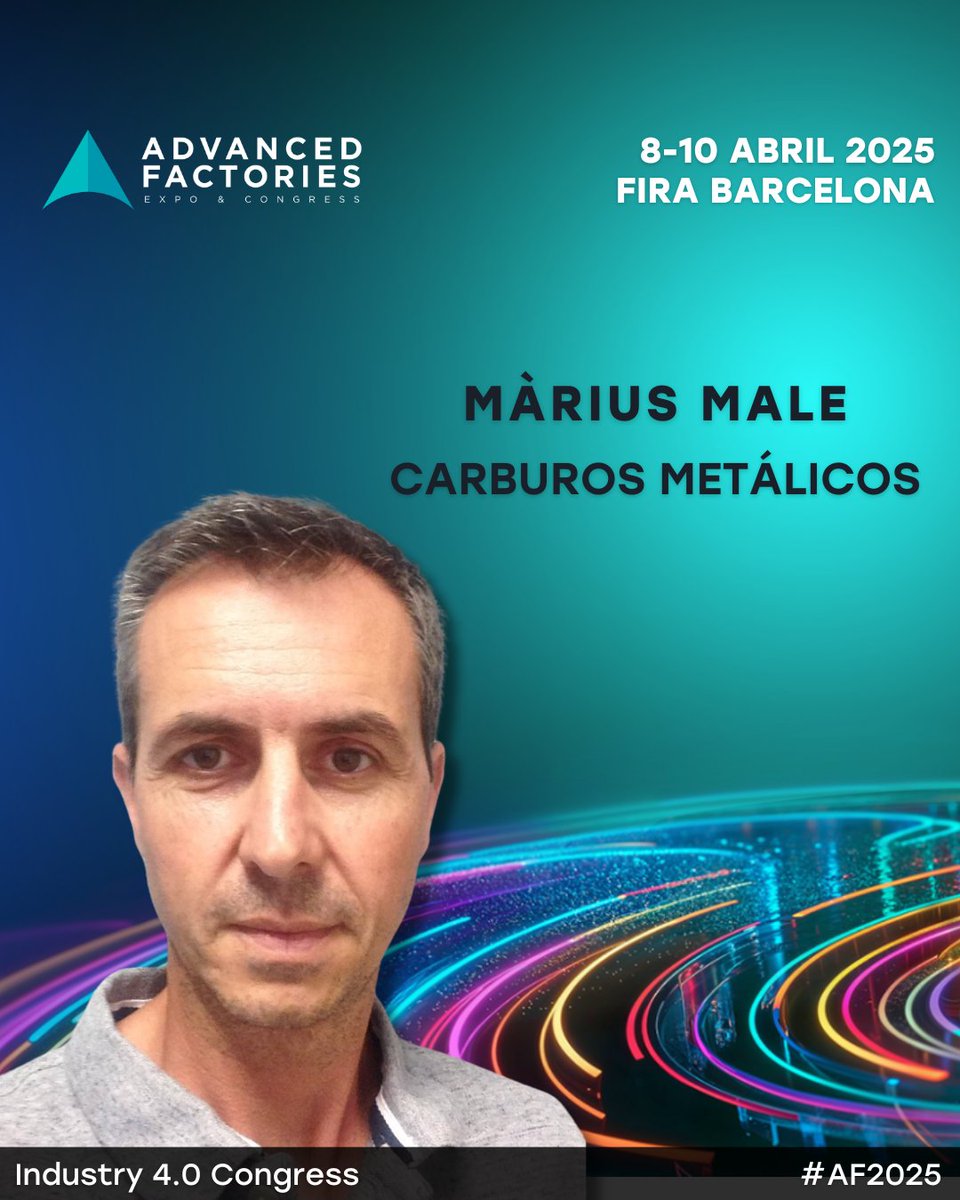 Advanced Factories (@advanfactories) on Twitter photo Nos complace anunciar que Màrius Male, de <a href="/Carburos/">Carburos Metálicos</a>, participará en el Industry 4.0 Congress de #AF2025.
👉🏻 Consigue tu pase: bit.ly/4aLSUbo
📅 8 - 10 de abril de 2025
📍 Fira Barcelona - Gran Vía
#Industria40 #Innovación #Automatización # Robótica #RobotsCuadrúpedos Nos complace anunciar que Màrius Male, de <a href="/Carburos/">Carburos Metálicos</a>, participará en el Industry 4.0 Congress de #AF2025.
👉🏻 Consigue tu pase: bit.ly/4aLSUbo
📅 8 - 10 de abril de 2025
📍 Fira Barcelona - Gran Vía
#Industria40 #Innovación #Automatización # Robótica #RobotsCuadrúpedos