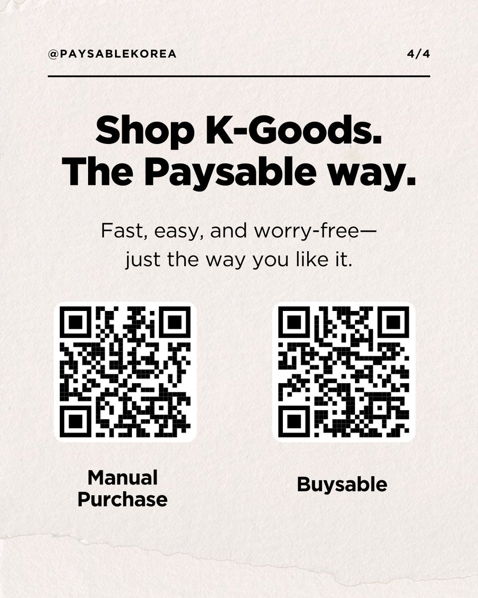 Paysable : korea proxy/purchase/warehouse tweet media