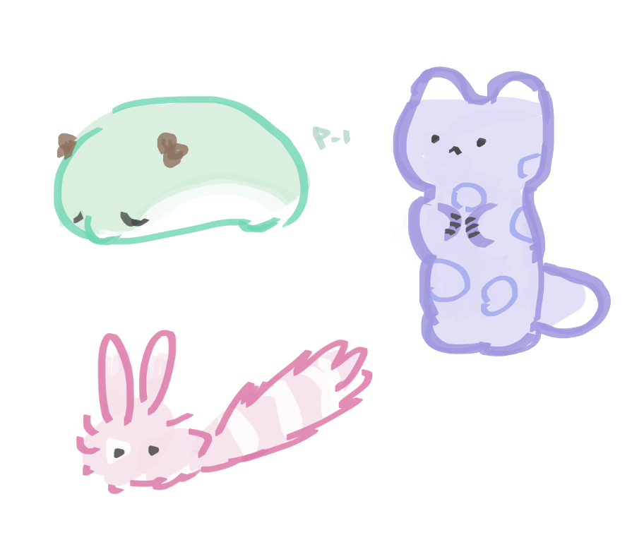 リプ来たリヴリーをうろ覚えで描いてみたら思ったより似てなかった 