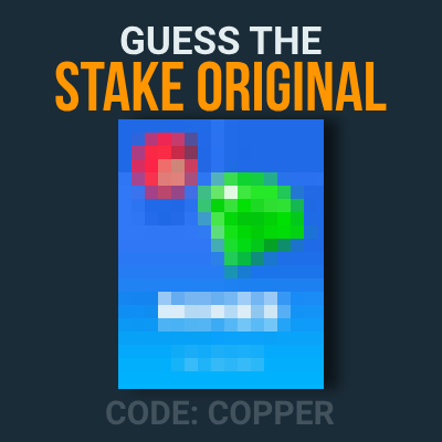 AlmostCopperYT's tweet photo. Can you guess the Stake Original? 🤔     

Follow + Retweet + Stake Username 🎁 https://t.co/puZ9kltNy1