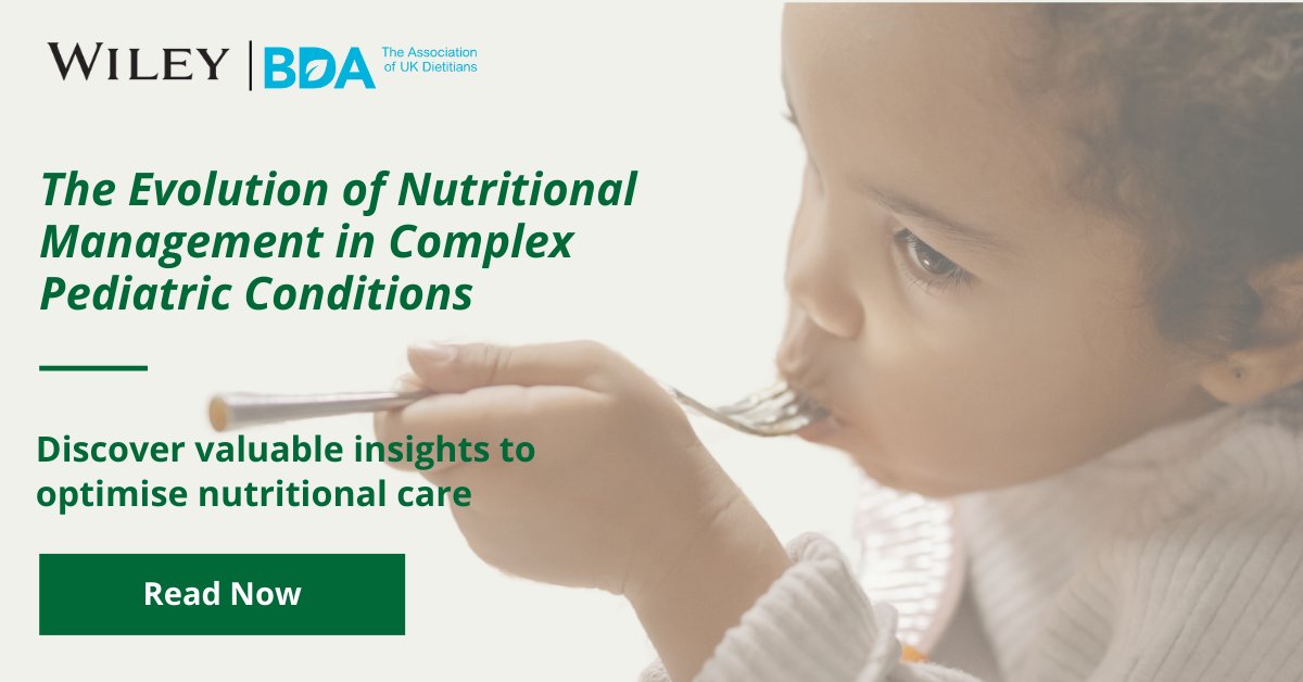 Wiley Clinical Health (@wileyhealth) on Twitter photo Explore essential research on nutritional management of children with complex conditions.
A must-read Special Issue. <a href="/JHND_Official/">Journal of Human Nutrition and Dietetics</a>
🔗ow.ly/ZL8J50VuGVM Explore essential research on nutritional management of children with complex conditions.
A must-read Special Issue. <a href="/JHND_Official/">Journal of Human Nutrition and Dietetics</a>
🔗ow.ly/ZL8J50VuGVM