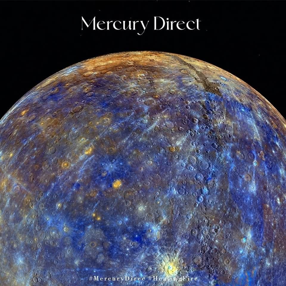 HealingFire1's tweet photo. Monday: Mercury turns “direct” after being retrograde since March 15th. Time to move forward with new ventures and any insights gained during retrograde related to efficiency, responsibilities, and good time management
#Mercury #MercuryDirect #MondayVibes #GoodCommunication https://t.co/EQoGm2E2ng